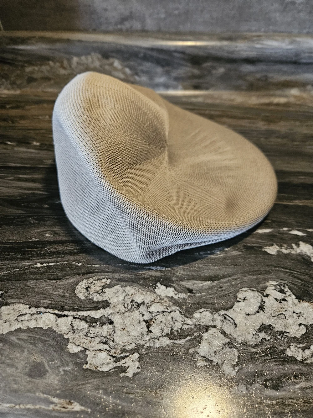 Men's Dockers Beige Knit Flat Cap - Classic Casual Hat